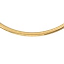 14K 6mm Lightweight Domed Omega Necklace - 16 in.