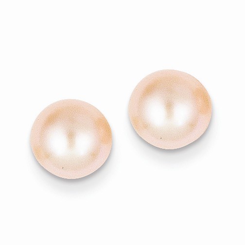 14k 7-8 mm Pink Pearl Stud Earrings
