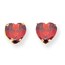 14k 7 mm Heart Garnet Earrings