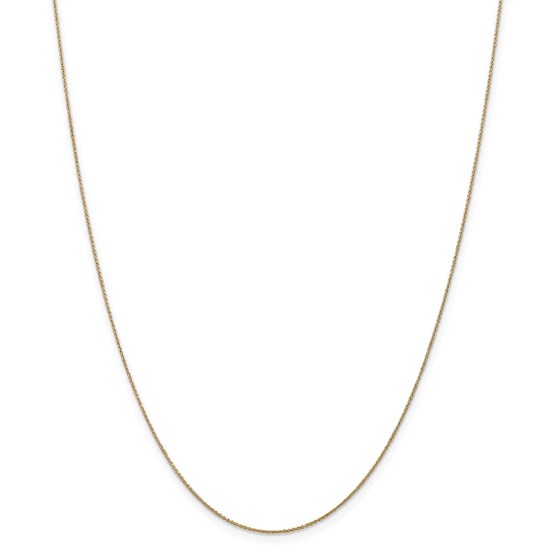 14k .75 mm Solid Polished Cable Chain Children's Necklace - 14 in