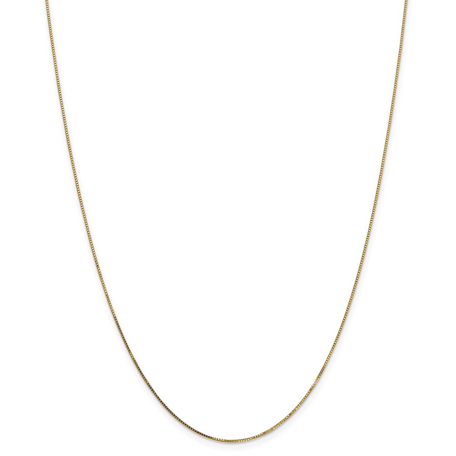 14K .7mm Box Chain - 28 in.