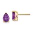 14k 7x5 mm Pear Amethyst Earrings