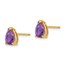 14k 7x5 mm Pear Amethyst Earrings