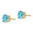 14k 8 mm Blue Topaz Post Earrings