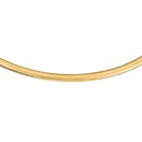 14K 8mm Lightweight Domed Omega Necklace - 18 in.
