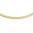 14K 8mm Lightweight Domed Omega Necklace - 18 in.