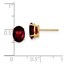 14k 8x6 mm Oval Garnet Earrings