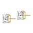 14k 9 mm Square Zirconia Post Earrings