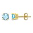 14k Aquamarine Post Stud Earrings