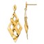 14K Brushed Post Dangle Chandelier Earrings - 43.75 mm