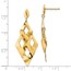 14K Brushed Post Dangle Chandelier Earrings - 43.75 mm