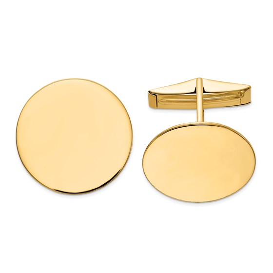 14K Circular Cuff Links 14K Circular Cuff Links