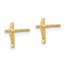 14k Cross Post Earrings - 23 mm