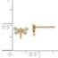 14k Cubic Zirconia Dragonfly Post Earrings - 42 mm