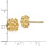 14K D/C Basketweave Post Earrings - 10 mm