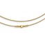 14K D/C Beaded 2-strand w/ .75in ext Necklace - 17.75 in.