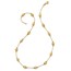14K D/C Scratch Finish Polished Necklace - 17 in.