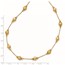 14K D/C Scratch Finish Polished Necklace - 17 in.