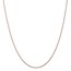 14k Diamond-cut Rose Gold 1.00 mm Spiga Chain Necklace - 16 in.