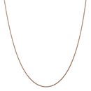 14k Diamond-cut Rose Gold 1.00 mm Spiga Chain Necklace - 18 in.