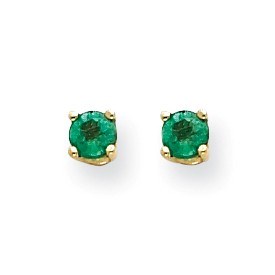 14k Emerald Post Earrings 14k Emerald Post Earrings
