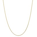 14k Gold 1.0 mm Diamond-cut Wheat Chain Necklace - 16 in.