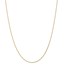 14k Gold 1.0 mm Diamond-cut Wheat Chain Necklace - 16 in.