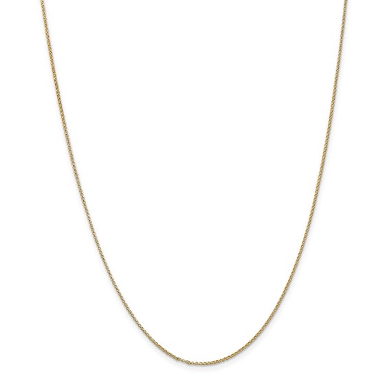 14k Gold 1.15 mm Rolo Pendant Chain Necklace - 16 in. 14k Gold 1.15 mm Rolo Pendant Chain Necklace - 16 in.