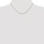 14k Gold 1.15 mm Rolo Pendant Chain Necklace - 16 in.