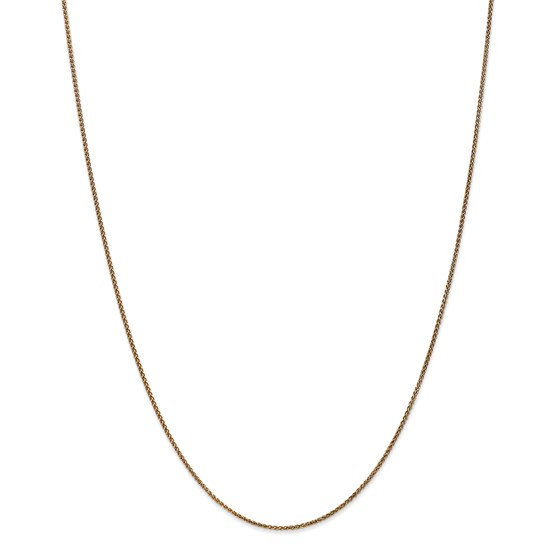14k Gold 1.2 mm Diamond-cut Spiga Chain Necklace - 20 in. 14k Gold 1.2 mm Diamond-cut Spiga Chain Necklace - 20 in.