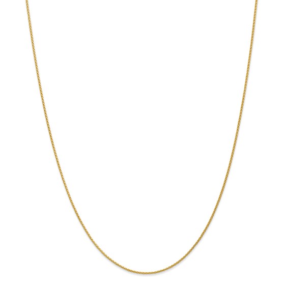 14k Gold 1.2 mm Parisian Wheat Chain Necklace - 20 in.
