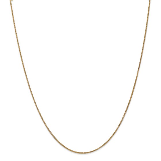 14k Gold 1.25 mm Spiga Chain Necklace - 20 in.