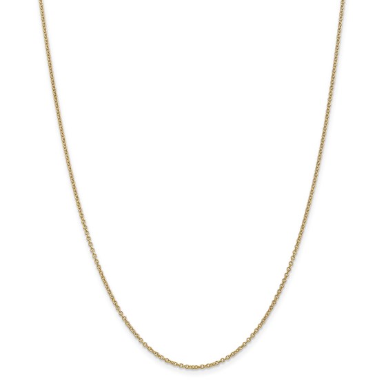 14k Gold 1.3 mm Cable Chain Necklace - 20 in. 14k Gold 1.3 mm Cable Chain Necklace - 20 in.