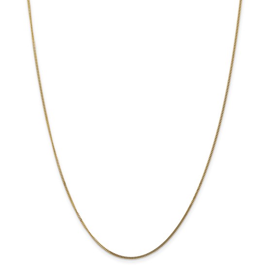 14k Gold 1.3 mm Curb Pendant Chain Necklace - 16 in. 14k Gold 1.3 mm Curb Pendant Chain Necklace - 16 in.