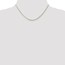 14k Gold 1.3 mm Curb Pendant Chain Necklace - 16 in.