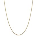 14k Gold 1.3 mm Solid Diamond Cut Cable Chain - 20 in.