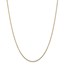 14k Gold 1.3 mm Solid Diamond Cut Cable Chain - 20 in.