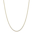 14k Gold 1.3 mm Solid Diamond Cut Cable Chain - 20 in.