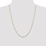 14k Gold 1.3 mm Solid Diamond-cut Cable Chain Necklace - 24 in.