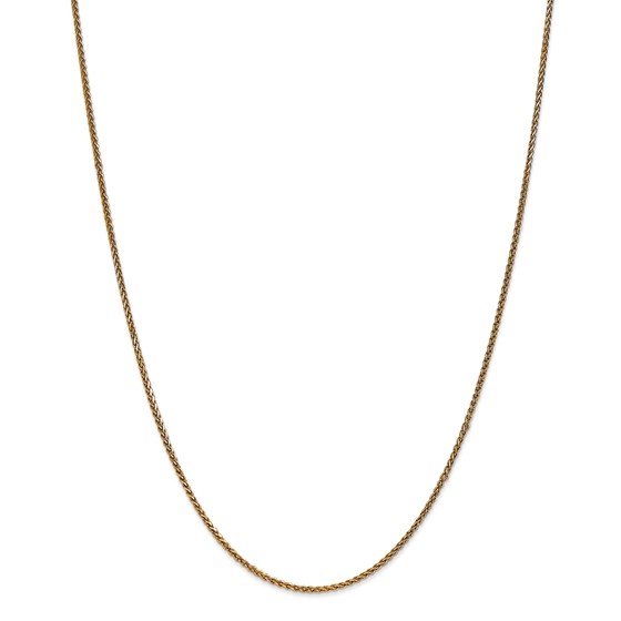 14k Gold 1.4 mm Diamond-cut Spiga Chain Necklace - 18 in. 14k Gold 1.4 mm Diamond-cut Spiga Chain Necklace - 18 in.