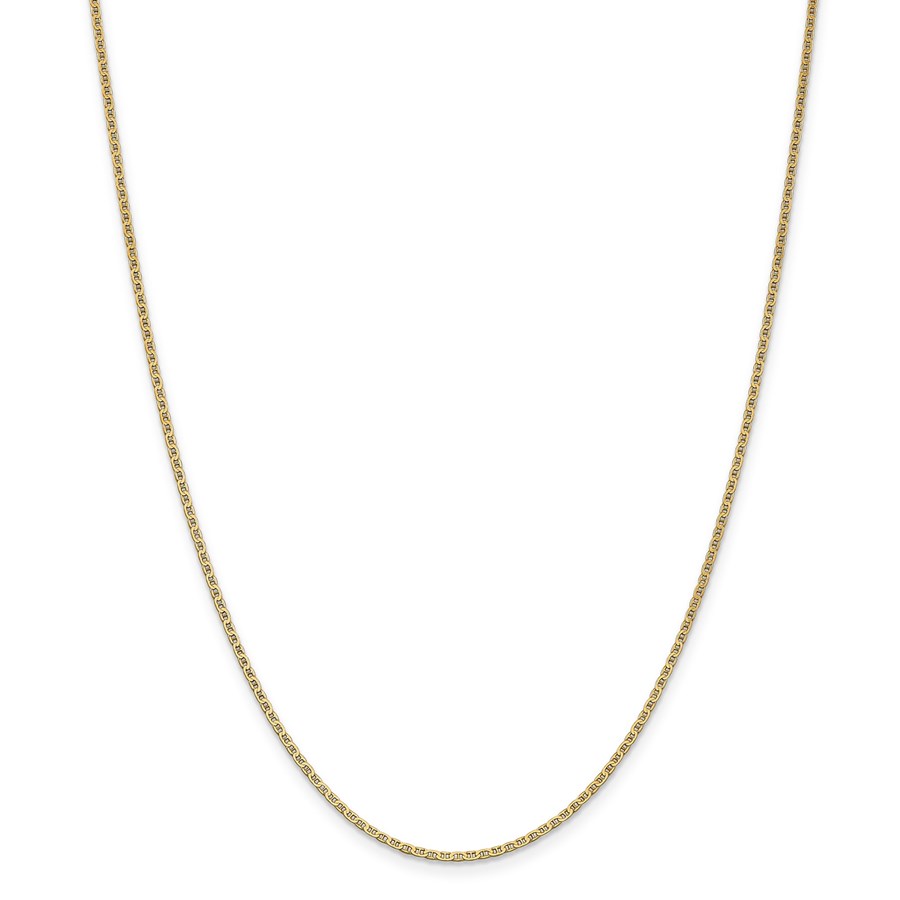 14k Gold 1.5 mm Anchor Link Chain Necklace - 16 in.