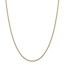 14k Gold 1.5 mm Hollow Round Box Chain Necklace - 16 in.