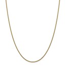 14k Gold 1.5 mm Hollow Round Box Chain Necklace - 18 in.