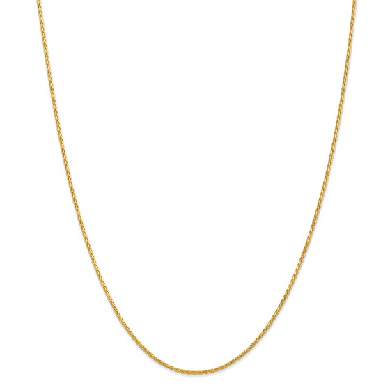 14k Gold 1.5 mm Parisian Wheat Chain Necklace - 18 in.