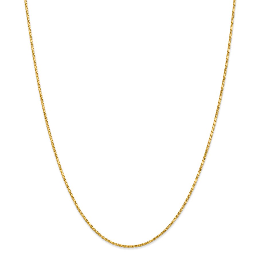 14k Gold 1.5 mm Parisian Wheat Chain Necklace - 24 in.