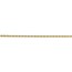 14k Gold 1.50 mm Diamond-cut Rope with Chain Necklace - 22 in.