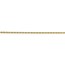 14k Gold 1.50 mm Diamond-cut Rope with Chain Necklace - 24 in.