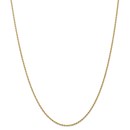 14k Gold 1.50 mm Handmade Regular Rope Chain Necklace - 18 in.