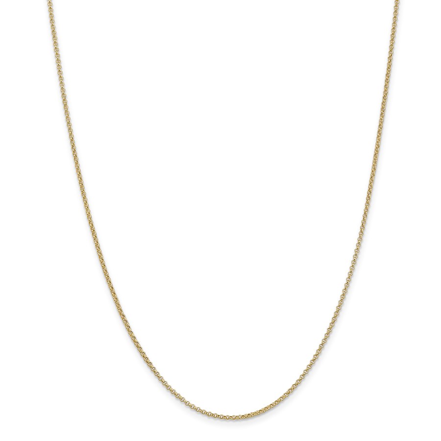 Buy 14k Gold 1.55 mm Rolo Pendant Chain Necklace - 18 in. | APMEX