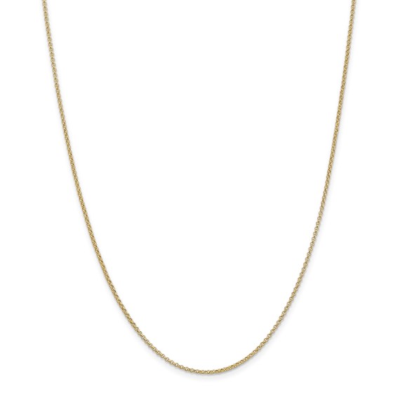 14k Gold 1.55 mm Rolo Pendant Chain Necklace - 18 in. 14k Gold 1.55 mm Rolo Pendant Chain Necklace - 18 in.